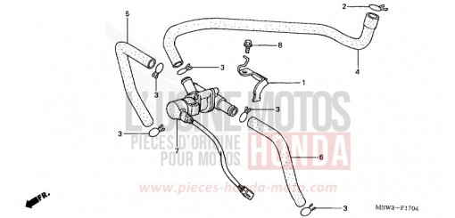 VALVOLA DI CONTROLLO INIEZIONE ARIA (2) CBR600FS1 di 2001